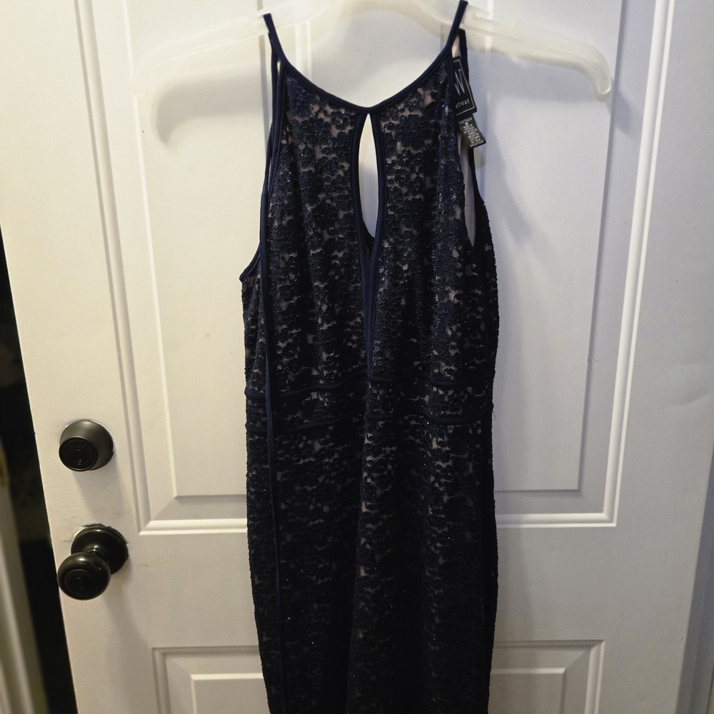 Night Way Collections Navy Lace Dress